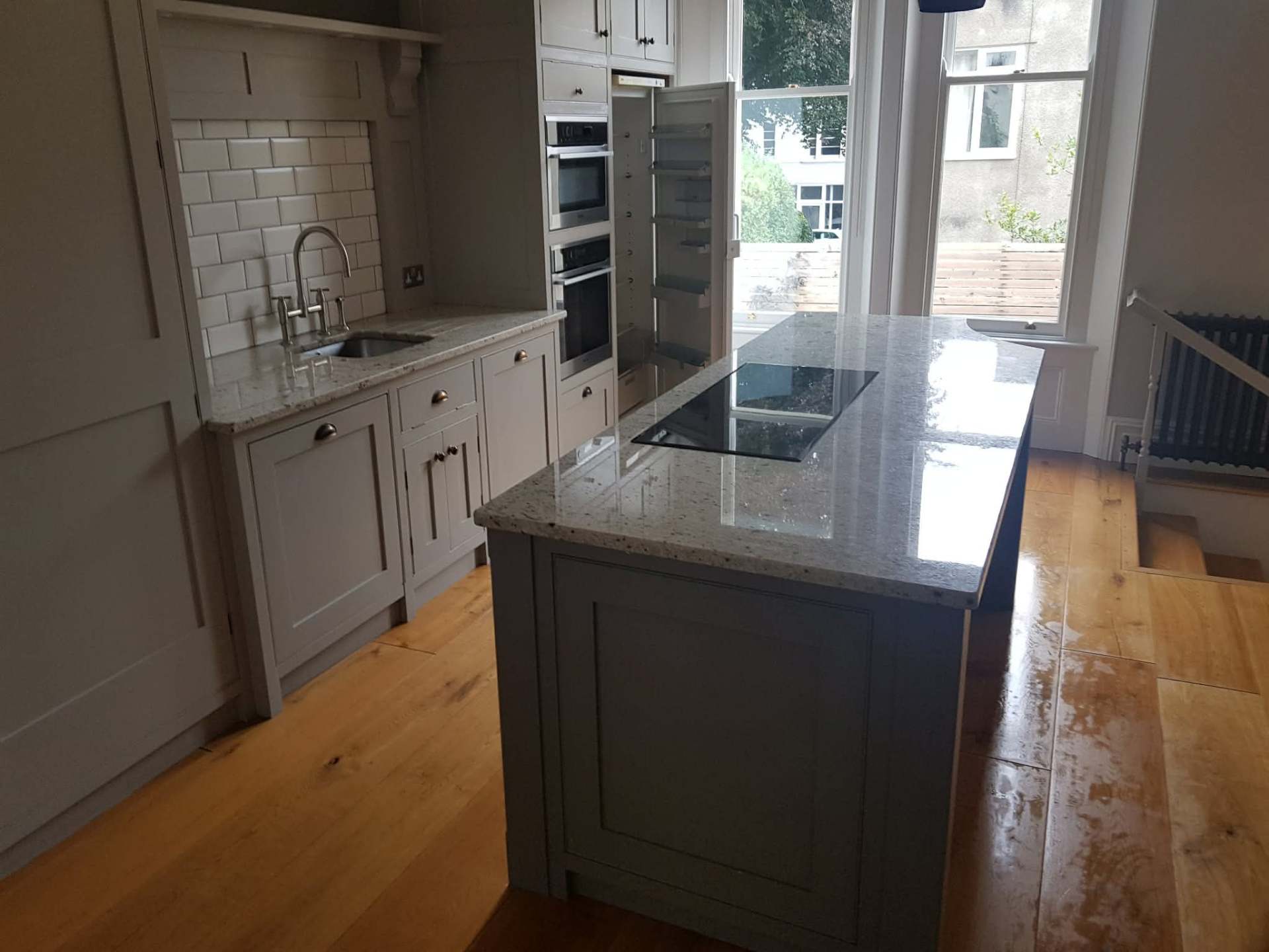 Shared kitchen cleaned for new HMO tenants